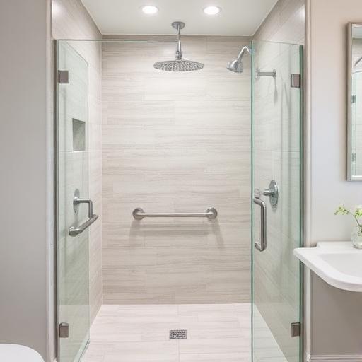 Curbless accessible shower conversion